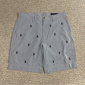 🐎 Ralph Lauren All Over Embroidered Horse Logo Seersucker Stripes